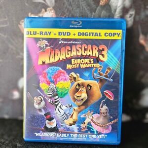 Madagascar 3 Europe's Most Wanted BLU RAY + DVD COMBO PACK - DreamWorks